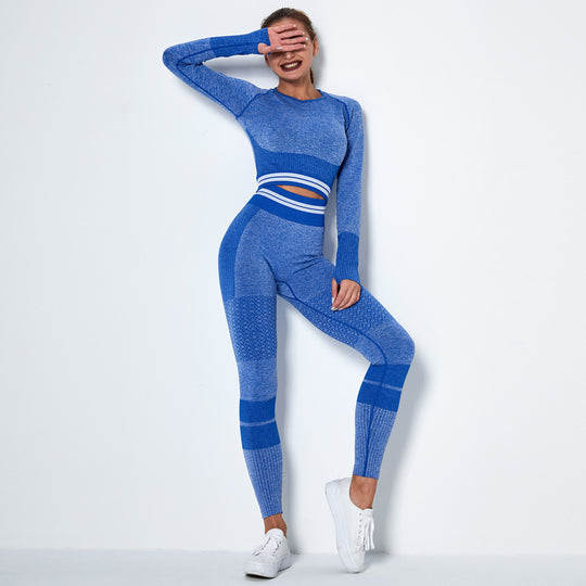 Seamless knitted quick-drying yoga wear