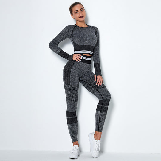 Seamless knitted quick-drying yoga wear