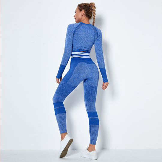 Seamless knitted quick-drying yoga wear