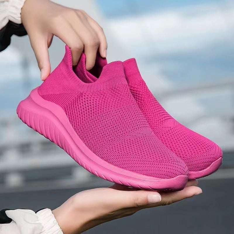 Men's Running Shoes Couple Breathable Lightweight Shoes Outdoor Walking Sneakers