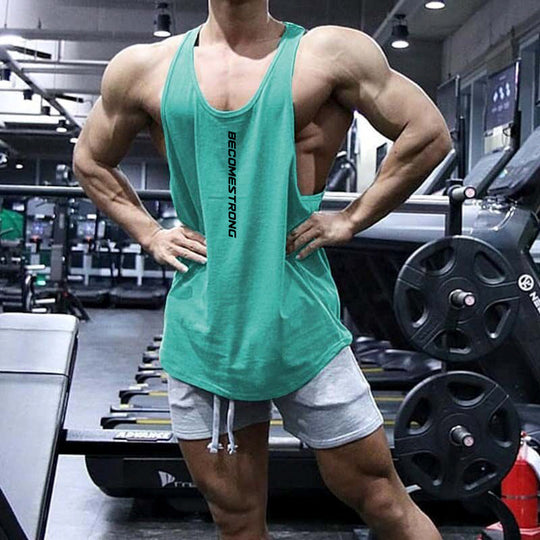 Muscle Training Brother Breathable Sleeveless Cuff Shirt