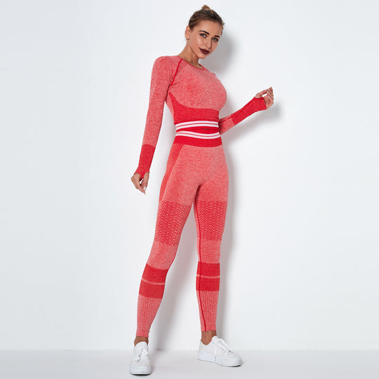 Seamless knitted quick-drying yoga wear