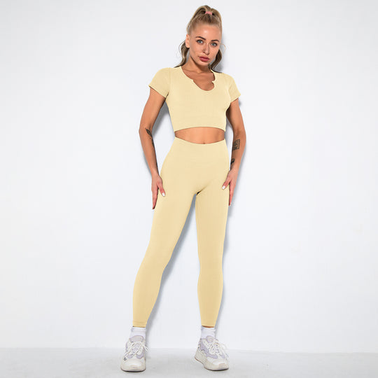 Seamless Sexy Sports Bra And Pants Suit