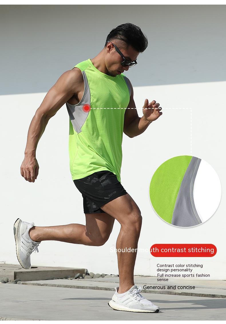 Summer New Quick-dry Vest Loose Breathable Casual Fitness Sleeveless Shirt