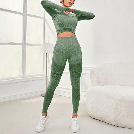 Seamless Workout Clothes Outdoor Sports Suit