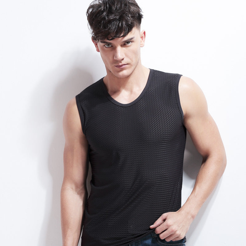 Breathable Ice Mesh Sleeveless Tops