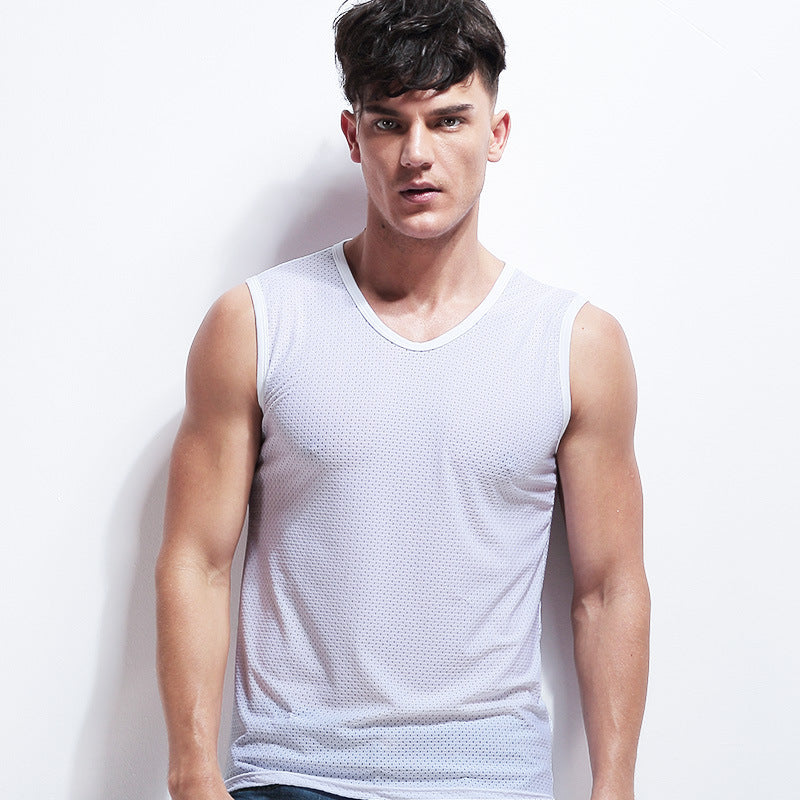 Breathable Ice Mesh Sleeveless Tops