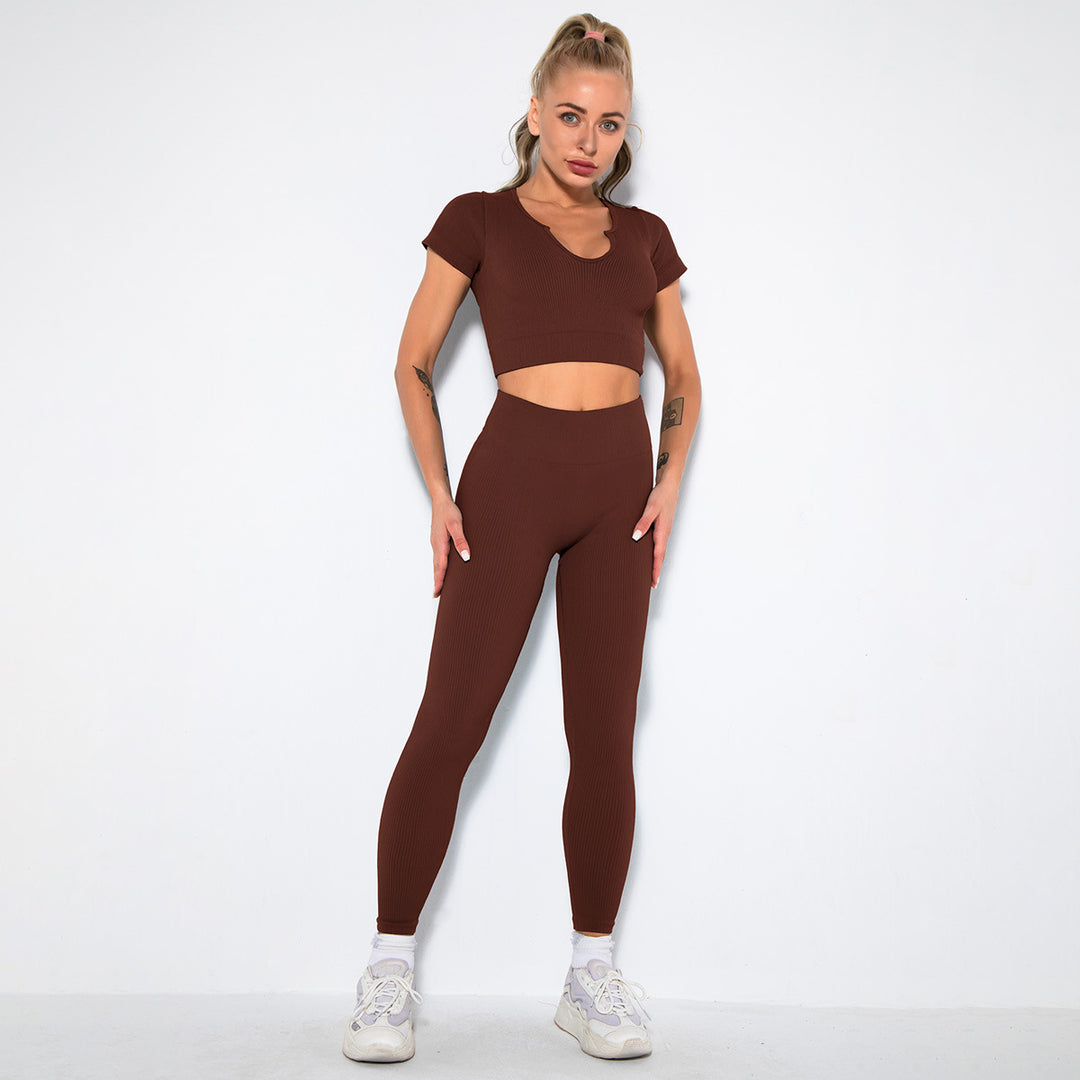 Seamless Sexy Sports Bra And Pants Suit