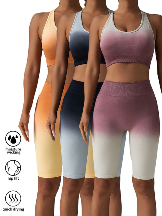 3 Pack Women Workout Shorts Scrunch Shorts Seamless High Waisted Contour Gym Yoga Biker Shorts