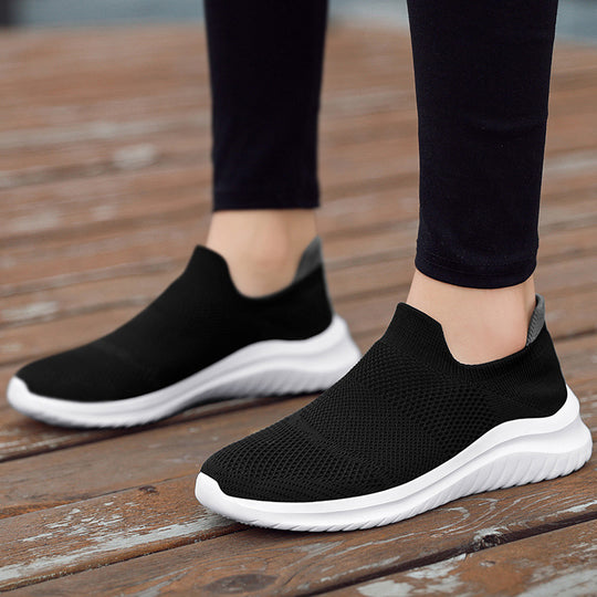 Men's Running Shoes Couple Breathable Lightweight Shoes Outdoor Walking Sneakers