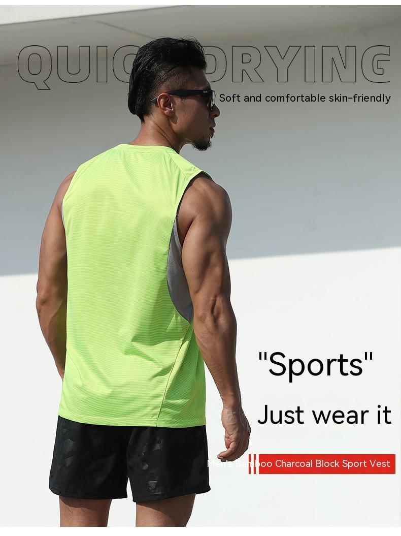 Summer New Quick-dry Vest Loose Breathable Casual Fitness Sleeveless Shirt