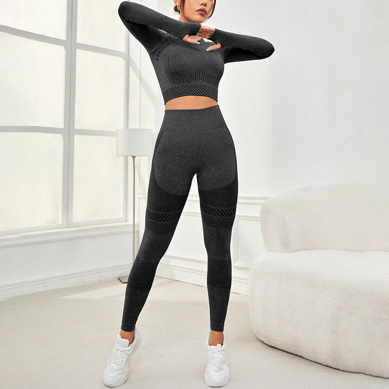 Seamless Workout Clothes Outdoor Sports Suit