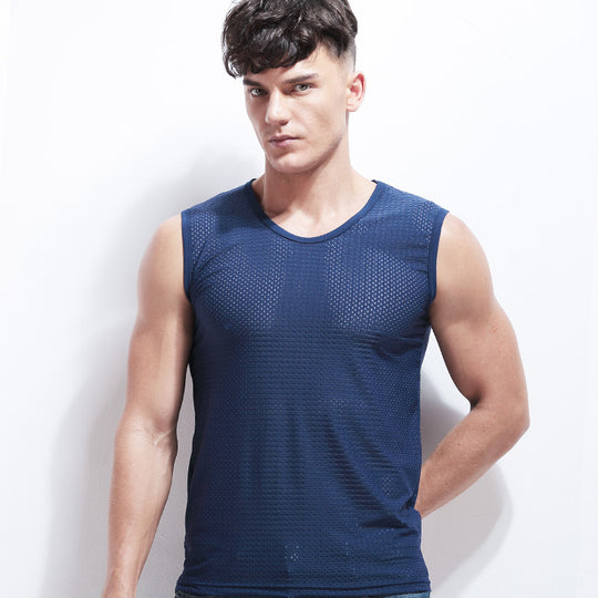 Breathable Ice Mesh Sleeveless Tops